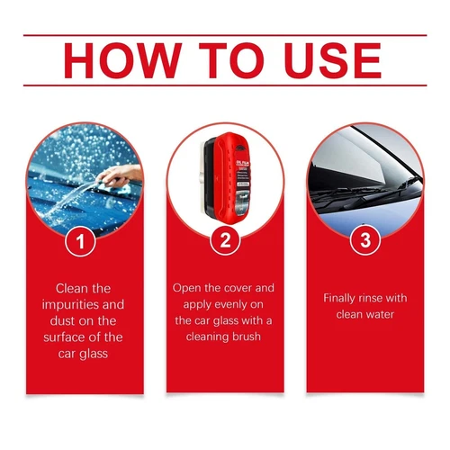 Windshield Cleaner Tool Car Glass Oil Film Cleaner 120ml Capacity 1PC - Picture 4 of 8