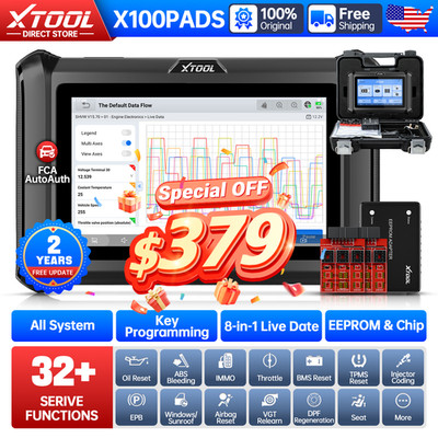 2026 XTOOL X100PADS Diagnostic Tool Car Scanner Full System Key Programming IMMO