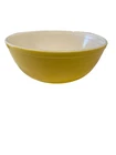 VINTAGE PYREX PRIMARY COLOR YELLOW 4 QT NESTING MIXING BOWL 404 USA