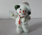 Vintage Boyd Art Glass Freddie Hobo Clown Milk White, HP for Christmas, dated 96