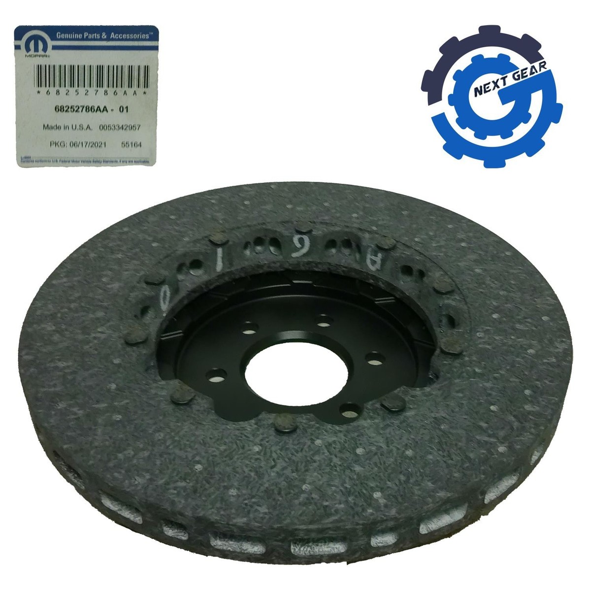 New OEM Mopar Rear Carbon Ceramic Brake Rotor 2015-2017 Dodge