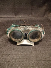 Vintage 1930's Jackson Products USA 70- Series Steampunk Safety Goggles So cool