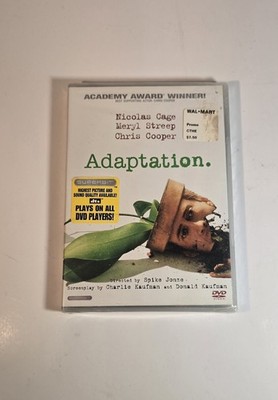 Adaptation. (DVD, 2002) Superbit New Sealed Nicolas Cage Spike Jonze