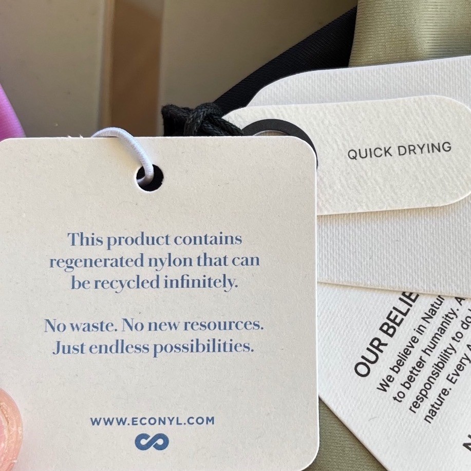 Prana Womens Tulum Top Black Color Block Medium Recycled Nylon Swim Sport NWT