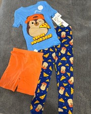 Squishmallows Kids 3 Piece Pajamas Set Size 8