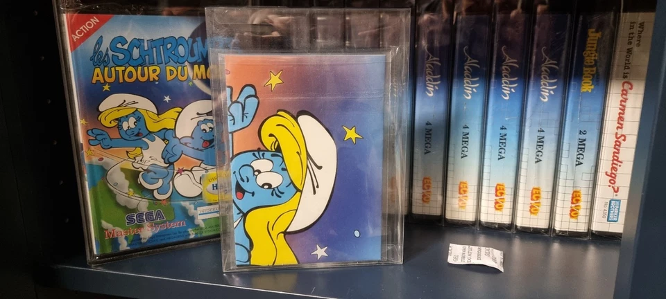 LES SCHTROUMPFS AUTOUR DU MONDE - (SMURFS 2) SEGA MASTER SYSTEM **POSTER ONLY** - Image 2 of 4