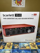 Focusrite Scarlett 18i8 3rd Gen 18-In, 8-Out ...