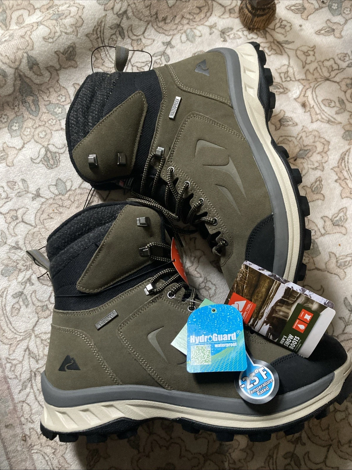 Ozark Trail Mens Snow Boots Waterproof Insulation Snow Grip - Size 11