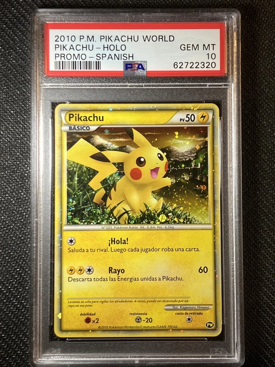 2010 Pokemon Pikachu World Collection 7-11 Green PSA 10 True
