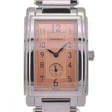 TIFFANY&Co. Grand Rectangleer 19475395 Small second Quartz Men's Watch I#142471