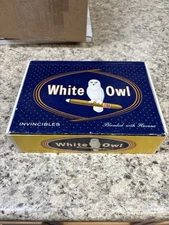 Vintage White Owl Ten Cent Cigar Box Invincibles General Cigar Co.