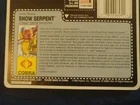 Snow Serpent Vintage GI Joe Full Card Back Uncut File Card 1990 Hasbro