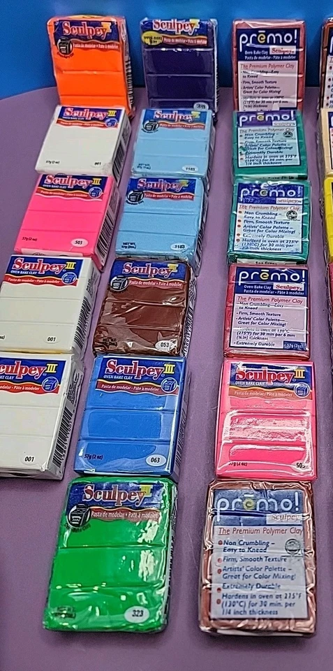 Lot Of 28 Polymer Clay Premo & Sculpey Bars In Various Colors  - Image 3 of 4