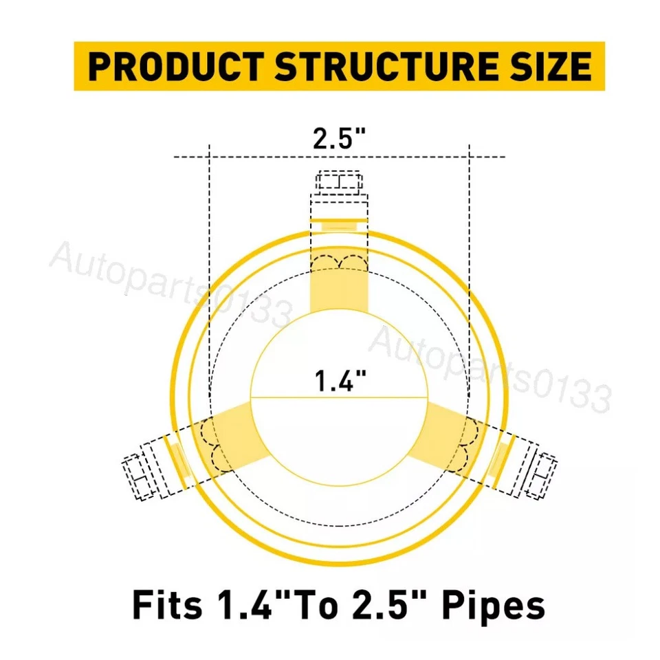 Rear Car Dual Exhaust Muffler Tip Tail Pipe Steel For Jeep Grand Cherokee Foto 3 de 4