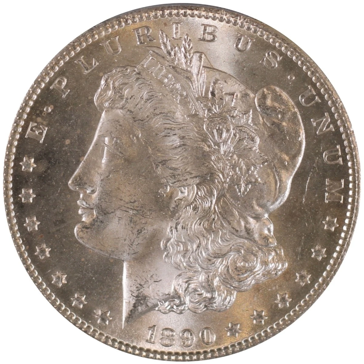 1890-CC $1 Morgan Dollar PCGS MS65