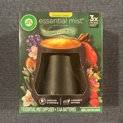 Air Wick Essential Mist Diffuser Natural Essential Oils Diffuser Black No Refill