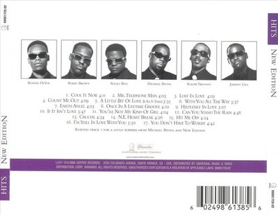 NEW EDITION (US) - HITS NEW CD