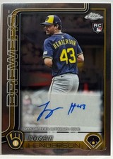 2025 Topps Chrome Update Baseball - Logan Henderson #AC-LH Autograph Chrome (RC)