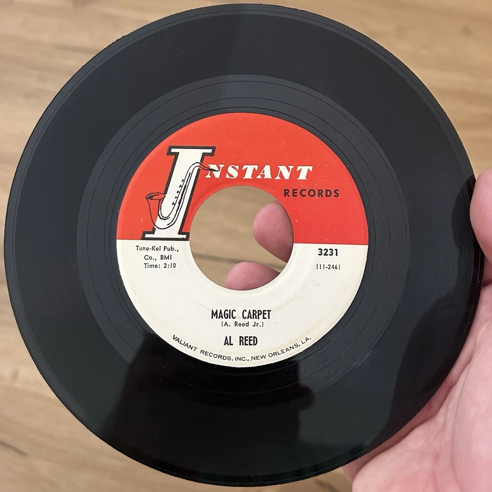 RARE Nola R&B Popcorn Exotica 45 AL REED Magic Carpet INSTANT EX* Northern Soul Foto 2 de 4