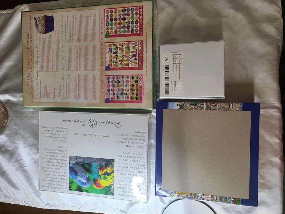 Lot Of (4)  Puzzles BRAND NEW SEALED PARROT FLOWERS ELEPHANT  NY  CITY FREE SHIP - Image 2 of 4