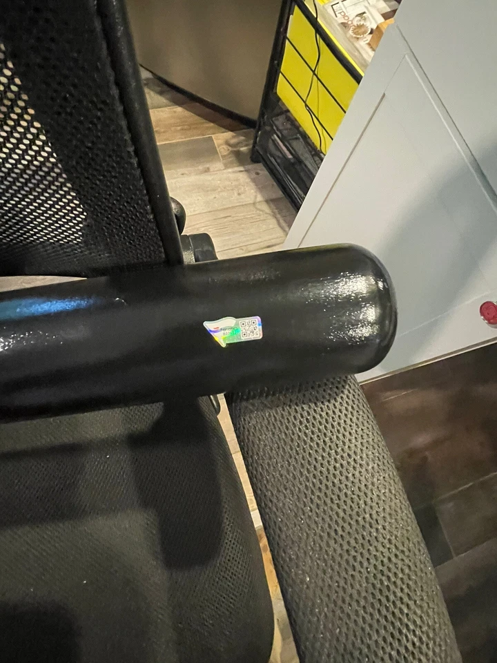 Bate de béisbol negro modelo de juego firmado por Didi Gregorius Sir Autógrafo Fanático Certificado de autenticidad Foto 3 de 4