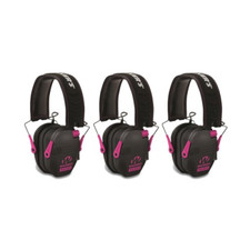 Walker's Razor Slim Electronic Shooting Muffs 3-Pack Pink