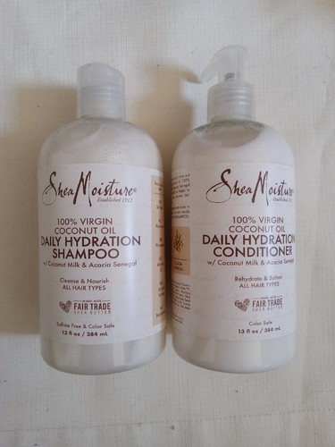 Shea Moisture Coconut & Acacia Daily Hydration Shampoo & Conditioner 13 floz ea! - Picture 3 of 9