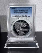 2012-P Silver Dollar Proof - Star Spangled Banner PCGS PR70DCAM PF70 2012 P PR70
