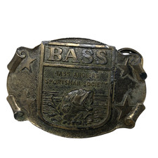 VTG Bass Anglers Sportsman Society Belt Buckle Made in USA Great American