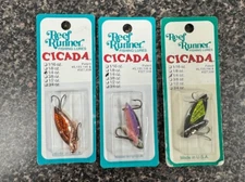 * THE REEF RUNNER * CICADA 1/4 OZ ' LOT OF 3 '- JIGGING/TROLLING/CASTING