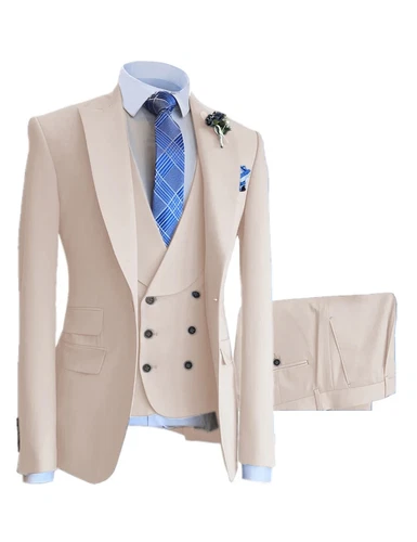 Men’s Suit 3 Piece White Meeting Party Wedding Business Formal Occasions - Picture 8 of 44