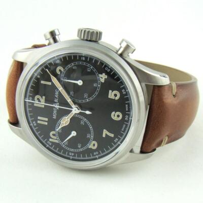Montblanc 1858 Chronograph Automatic Stainless Steel 42 mm 117836 MSRP $4400