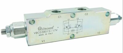 Counter Balance Load Hold Craning Valve Dual 60-350 Bar 3/4'' Bsp Ports Italian