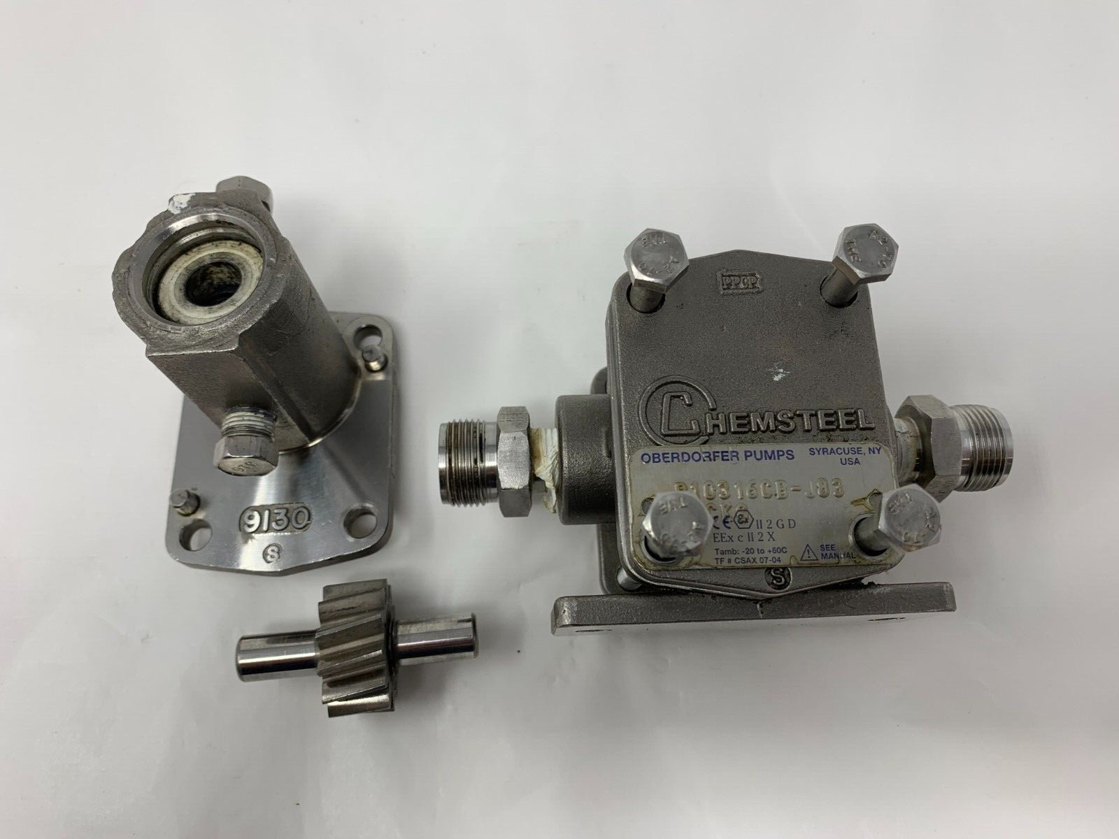 Oberdorfer R10316CB Chemsteel Gear Pump Stainless Steel Parts Only
