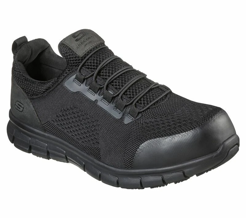 Men&#039;s Slip Alloy Toe Work Shoes 200013 Black A3 |