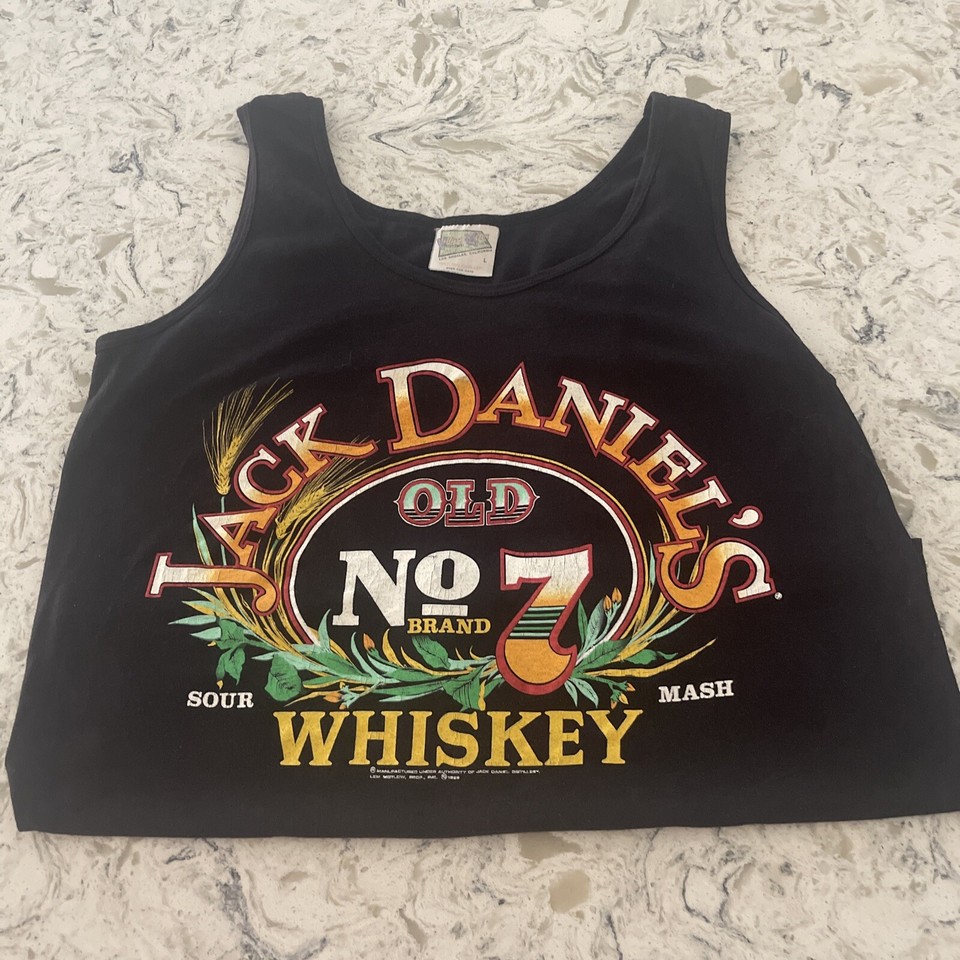 Vintage 1988 JACK DANIELS NO 7 TANK TOP SIZE Men's Large ~WHISKEY~BEACH ...