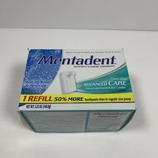 Mentadent Toothpaste Advanced Care Clean Mint 1 Refill 5.25 oz Discontinued