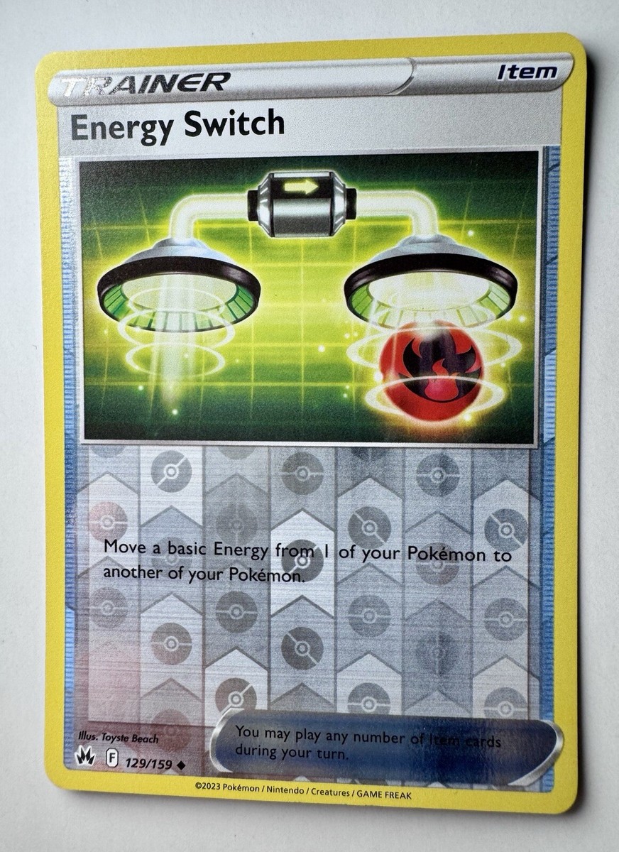 Reverse Holo Energy Switch 129/159 Uncommon Crown Zenith Pokemon