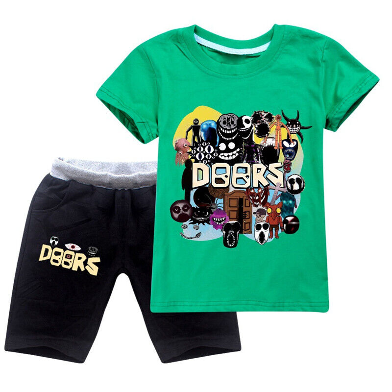 Zheart  Games T-Shirt Roblox T-Shirt and Shorts Set Unisex Fashion T- Shirt for Children Tracksuit for Boys Girls : : Fashion