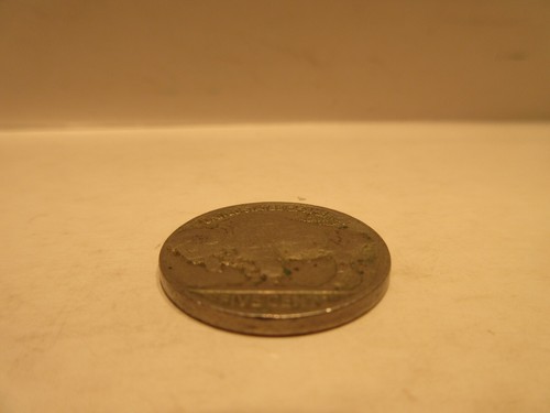 1936 D Error Buffalo Nickel Struck Through Cloth United States US Coin - Picture 3 of 4