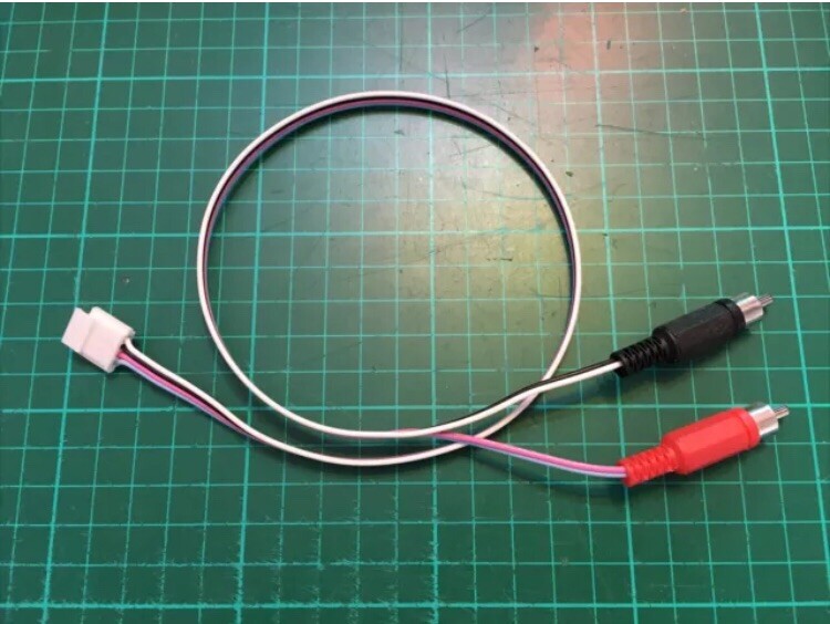 Câble RCA stéréo mâle 50cm éliminateur de parasite audio pour PCB Sega ST-V