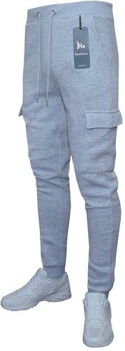 Pantalones de sudor de pista lisa ajustados para correr de calce ajustado para combate de carga S-2XL - Imagen 6 de 8