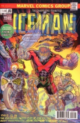 ICEMAN #6 LENTICULAR & REGULAR COVER BY MARVEL COMICS 2018 2 BOOK SET!