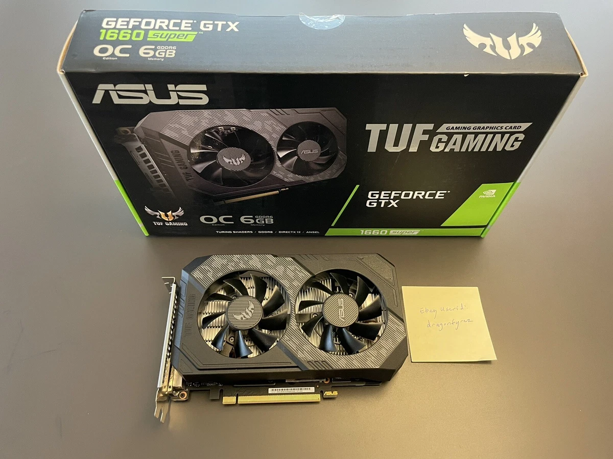 ASUS TUF Gaming NVIDIA GeForce GTX 1660 SUPER 6GB GDDR6 GPU Gaming Graphics Card