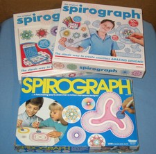 LOT 3 Kenner Kahootz Hasbro Spirograph Original Deluxe Classic Pen Design Sets