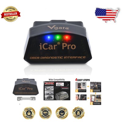 Bluetooth 4.0 iCar Pro Code Scanner - Multi-Platform OBDII Vehicle Diagnostics