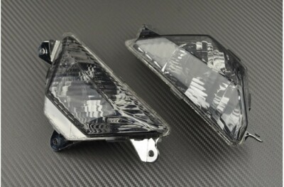 AV LED Blinker Rauch Schwarz für Kawasaki Ninja 650 Ninja-650 EX650 2017-20