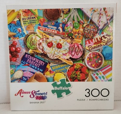 Buffalo Games Banana Split 300 Large Piece Aimee Stewart Ice Cream Strawberry