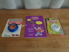 Professional Blue/Orange Duncan YoYo, Yomega Trick Book Extra Strings Lot of 3