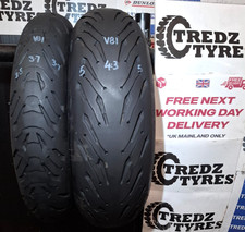 Michelin Road 5&6 180/55/17 &120/70/17 Motorcycle Tyres Partworn V81